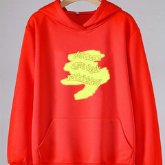 Girls Cartoon Alphabets Pattern Hooded Sweatshirt for Outdoor Activities