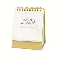 Marble Pattern Desk Calendar Mini Desktop Calendar