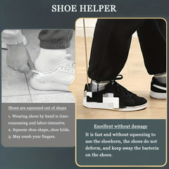 Long Handle Metal Shoe Horn for Seniors 29.97 cm - Dress Shoes & Sneakers