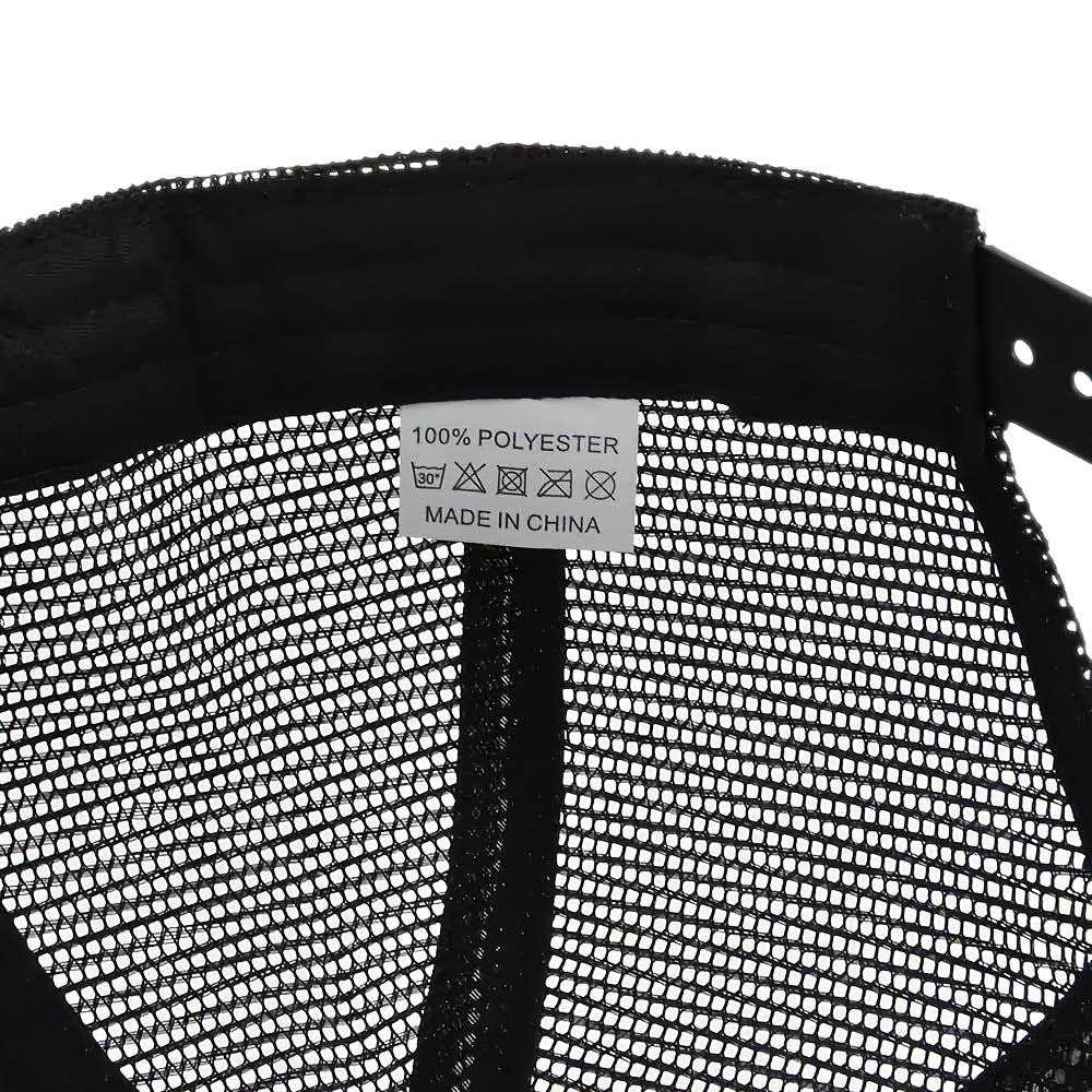 Bee Embroidery Breathable Baseball Hat Mesh Curved Sunshade Cap