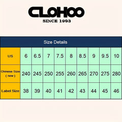 CLOHOO Leather Bit Loafers Casual Slip On Flat Shoes Men's Footwear