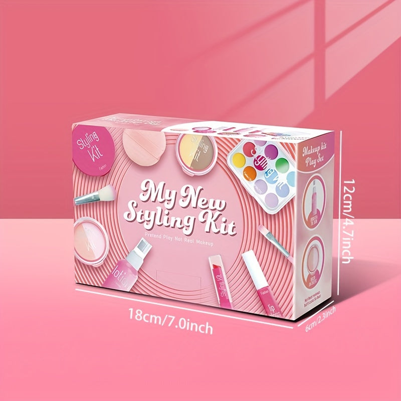 Girls' Role Play Makeup Kit Dress Up Set Non Liquid No Makeup Toy