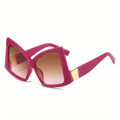 Y2K Oversized Cat Eye Sunglasses Gradient Lens UV400