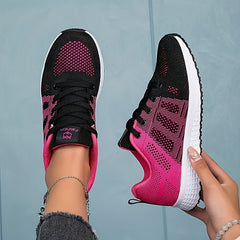 Woven Running Shoes Lightweight Comfy Mesh Sneakers Outdoor Walking Shoes