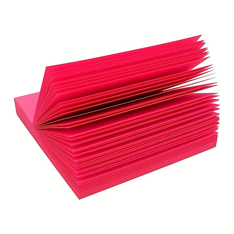 200pcs Bright Sticky Notes 7.62x7.62cm Self-adhesive Pad for Home Office