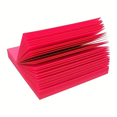 200pcs Bright Sticky Notes 7.62x7.62cm Self-adhesive Pad for Home Office