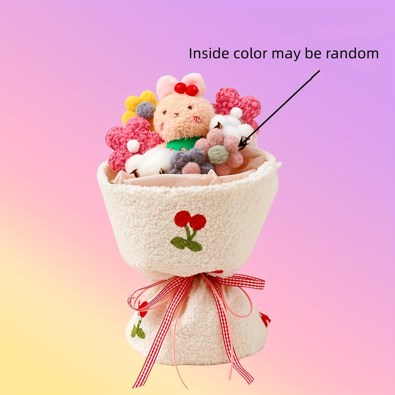 Girl Gift Cartoon Plush Doll Bouquet Flower for Birthday Mother's Day