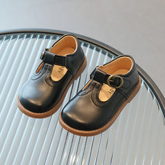 Vintage Solid Flat Shoes For Girls Spring Walking Shoes