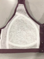 Plus Size Front Closure Wireless Comfort Bralette