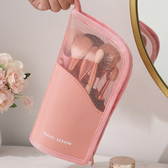 Large Waterproof Cosmetic Bag Portable Makeup Brush Organizer