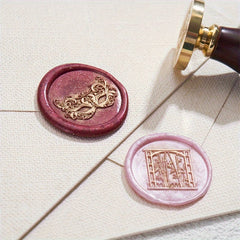 Brass Seal with Fairy Mask Pattern - Gift & Wine Packaging