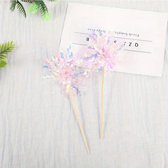 5pcs Colorful Rain Cake Plugs Birthday Decoration
