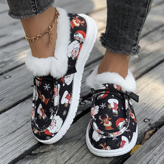 Women's Christmas Snow Boots Plush Comfort & Warmth