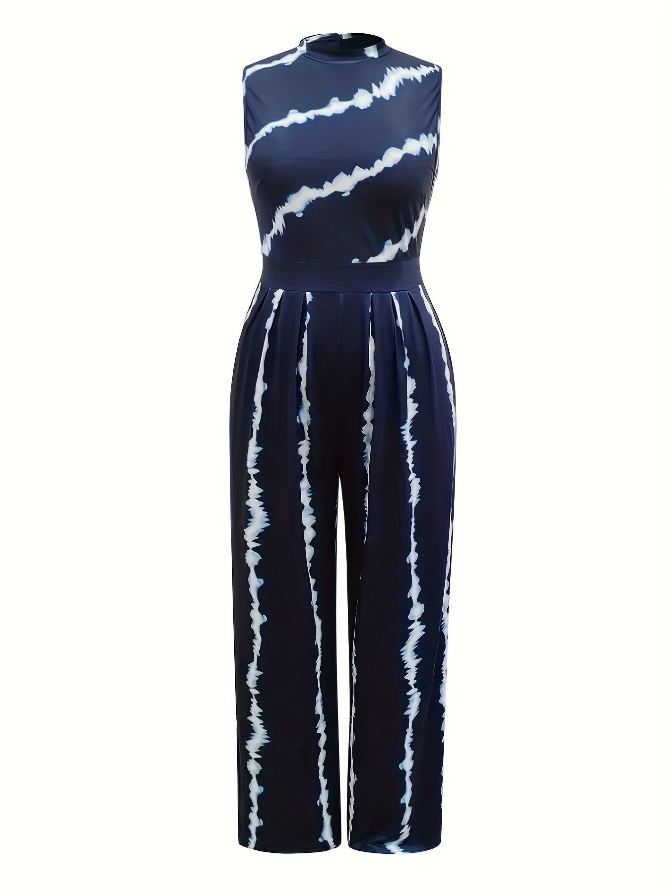 Tie Dye Wide Leg Tank Jumpsuit