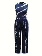 Tie Dye Wide Leg Tank Jumpsuit