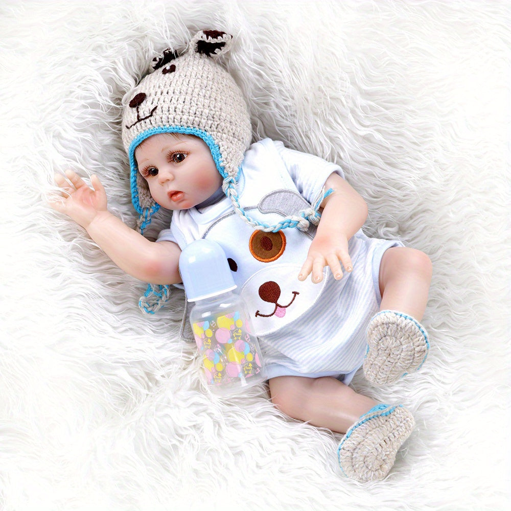 Full Glue Simulation Baby Reborn Doll Boy Girl Bath Toy