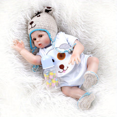 Full Glue Simulation Baby Reborn Doll Boy Girl Bath Toy
