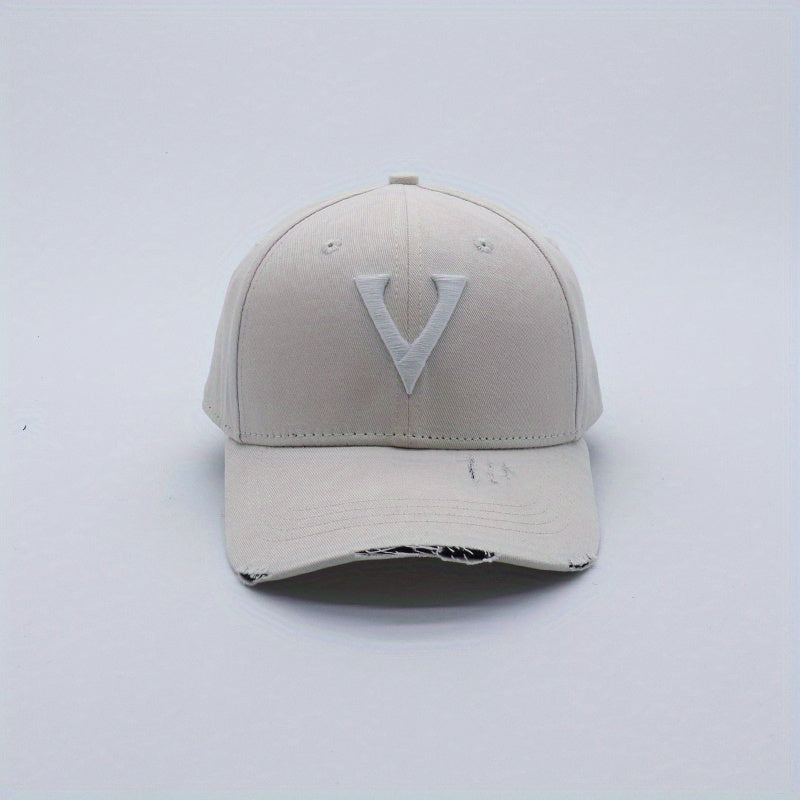 Ripped Baseball Cap Hip Hop Cotton Sun Hat Unisex Couple Dad Hats