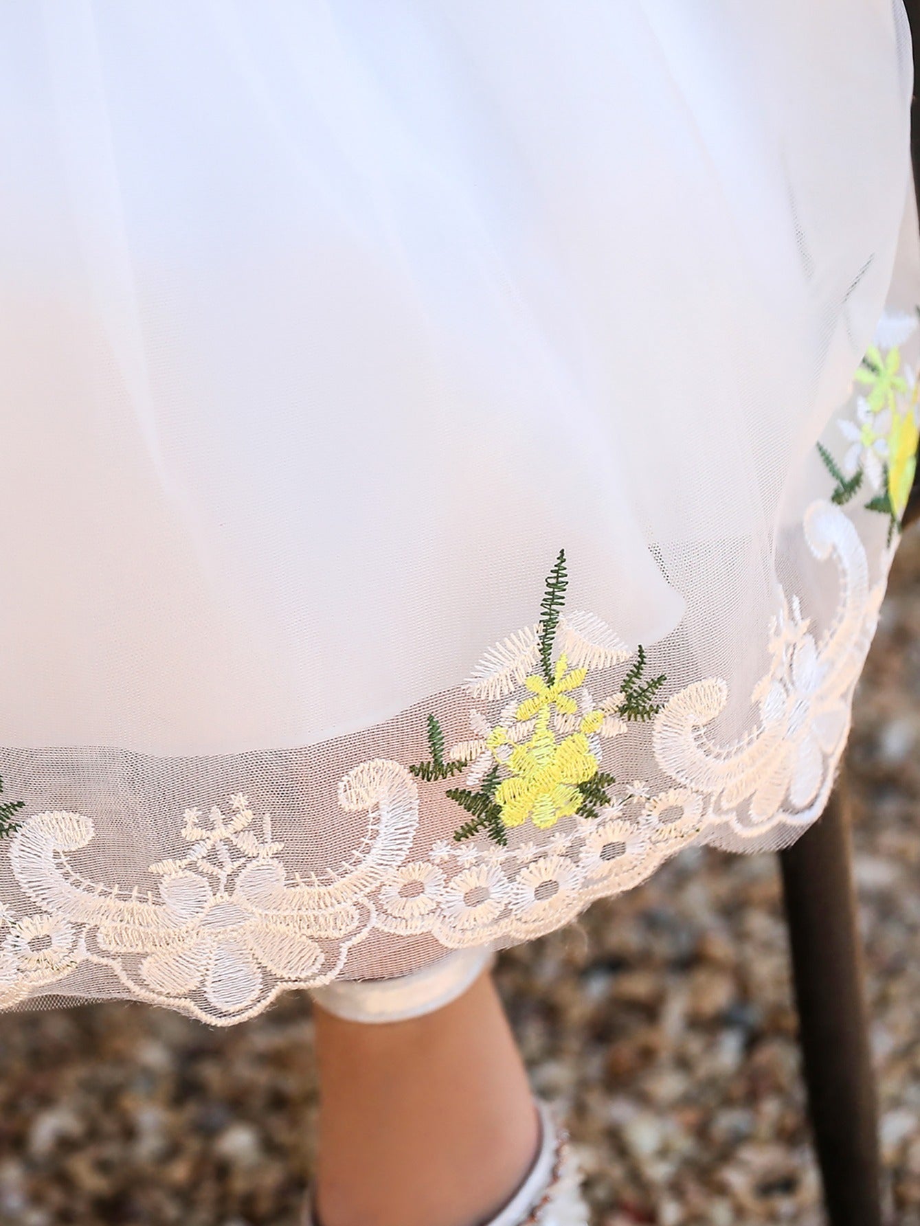 Baby Girl Mesh Embroidered Princess Dress