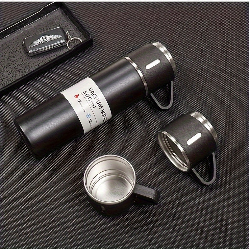 Stainless Steel 17oz Insulated Water Cup with 2 Extra Lids