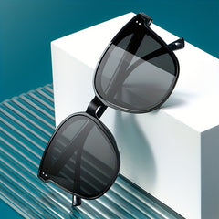 Classic Square Sunglasses Rivet UV400 Sun Shades for Driving Beach Travel