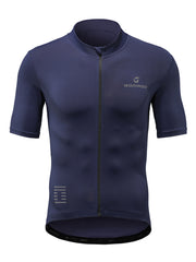 Breathable Men's Cycling Top with Zipper Short Sleeves