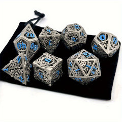 7pcs Hollow Copper Dice For Entertainment Fun Game Dice