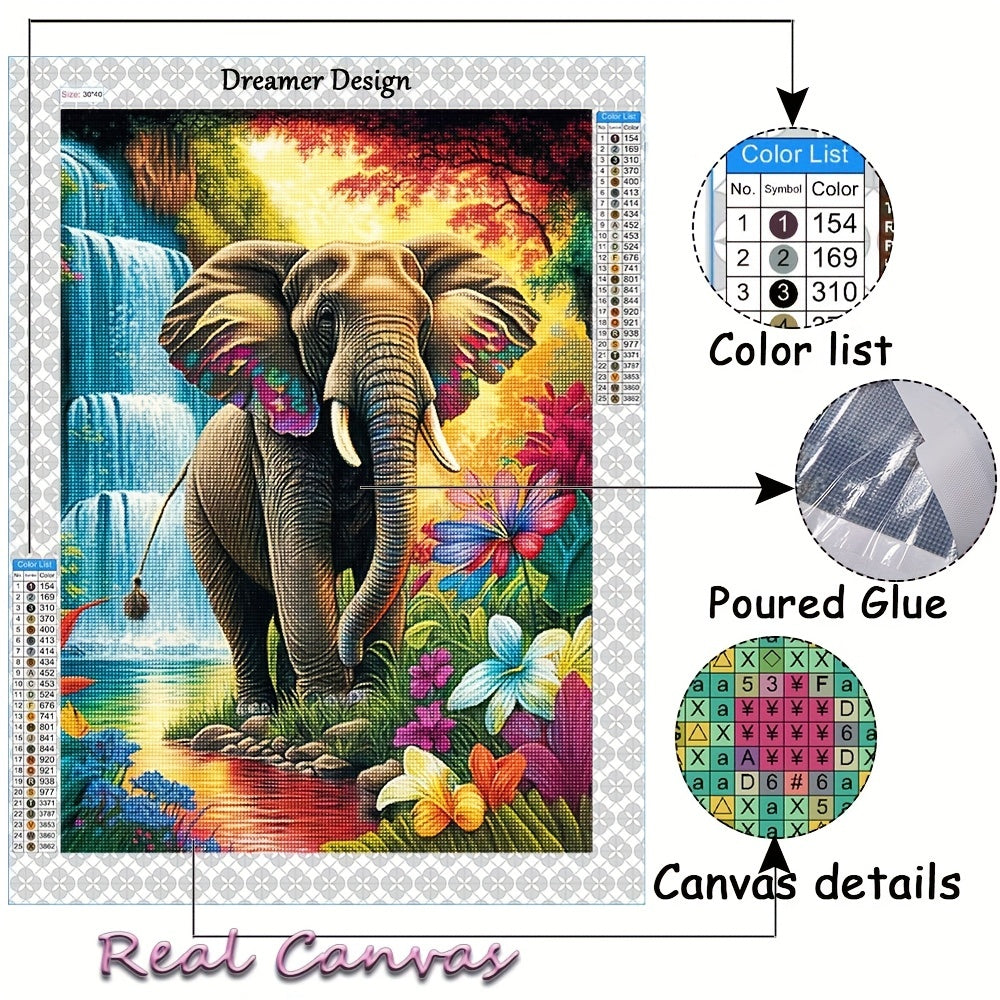 Elephant 5D Diamond Painting Kit for Home Decor