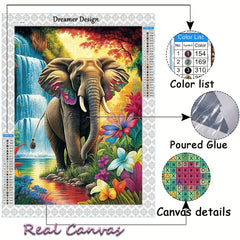 Elephant 5D Diamond Painting Kit for Home Decor