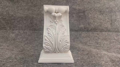 European PU Beam Joist Column Head Gate Flower Decor Carved Trunk Plaster Line