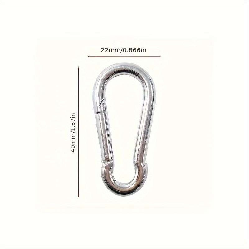 304 Stainless Steel Spring Hook Buckle Keychain for Outdoor Camping Hiking