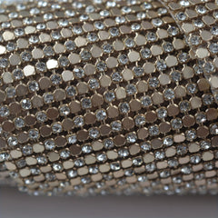 Hotfix Diamond Sticker Sheet Golden Hexagonal Dry