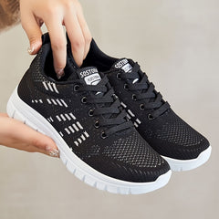 Women's Flying Woven Breathable Running Shoes Lightweight Casual Sneakers