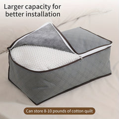 Durable Zipper Packaging Bag Large Capacity Dust Proof Square Storage Bag