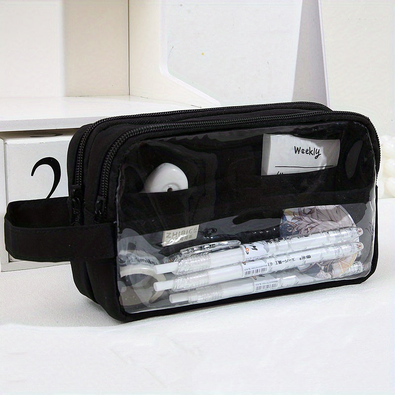 Large Capacity Pencil Case Handheld Pencil Case Stationery Case