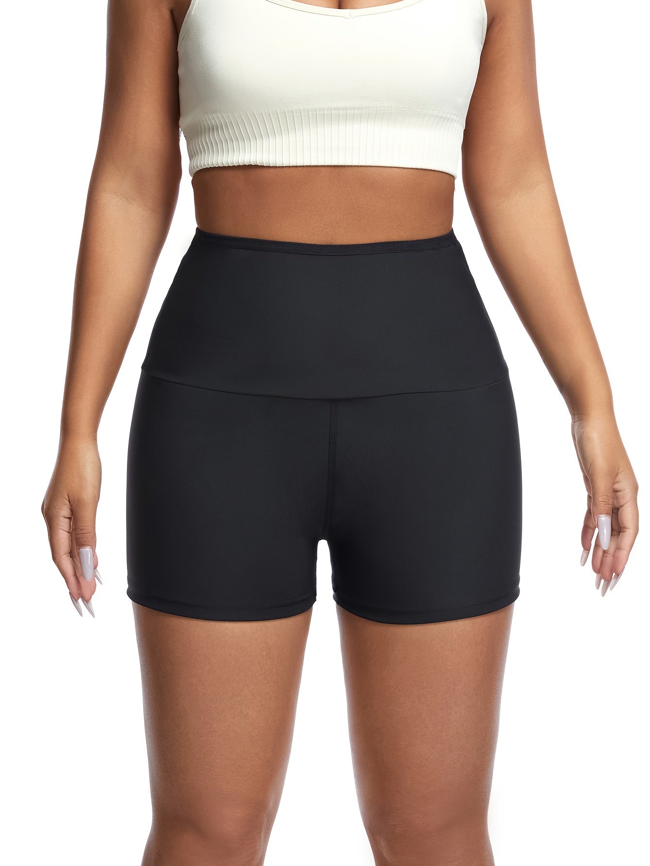 Sauna Sweat Running Shorts Women Compression Workout Exercise Body Shaping