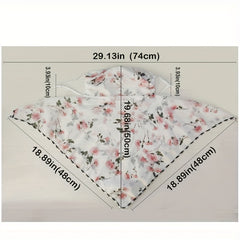 Chiffon Mouth Mask Women Face Mask Scarf Print Neck Scarves Sun Protection