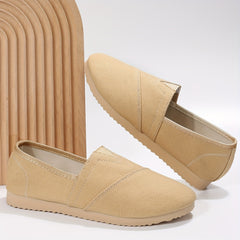 Women's Canvas Slip On Walking Sneakers Lightweight Flat Loafers