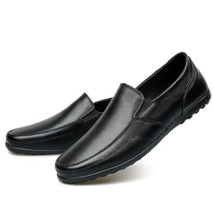 Men's Solid Loafer Shoes Slip On Sneakers for Outdoor Indoor Activities