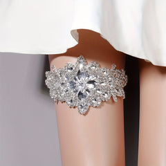 Bridal Wedding Leg Belt Jewelry Lace Elastic Sock Strap
