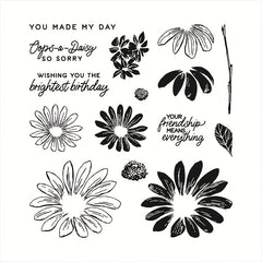 Cheerful Daisies Clear Stamps & Metal Dies DIY Craft Scrapbooking
