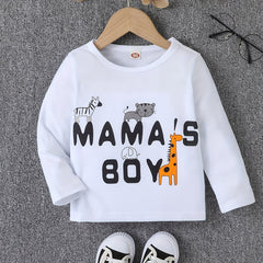 MAMA'S BOY Boys Sweatshirt for Spring Fall