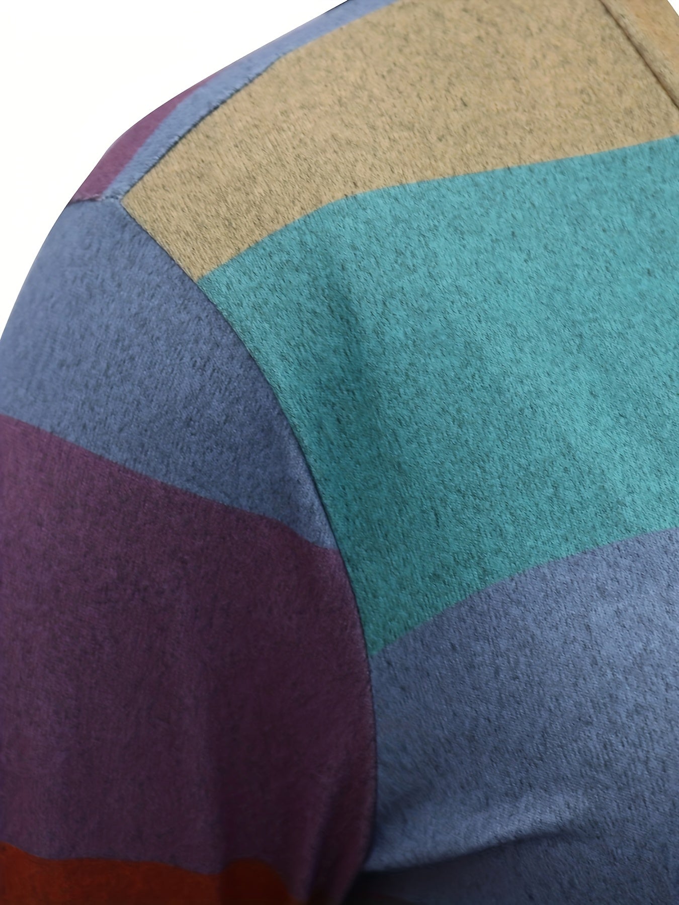 Colorblock Open Front Cardigan