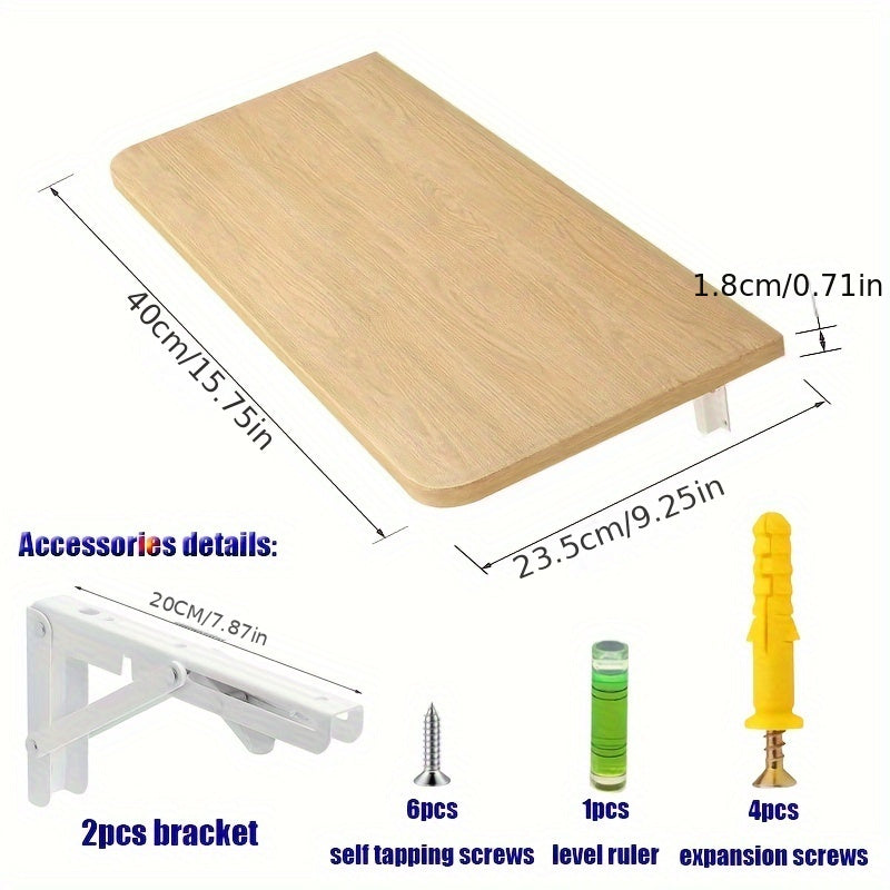 Wall Mounted Folding Table 18mm Thick Solid Wood Layer Board