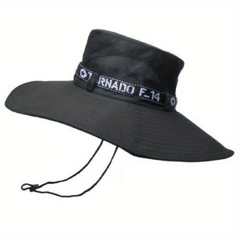 Foldable Men's Hat Fishing Hat Outdoor Sunscreen Hat Summer Anti UV Sun Hat