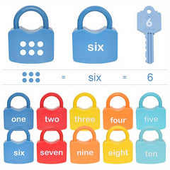 Number & Letter Pairing Unlock Puzzle Game for Kids