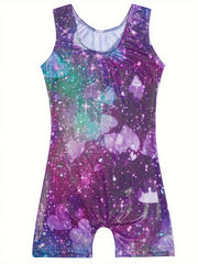 Starry Night Gymnastics Suit for Girls