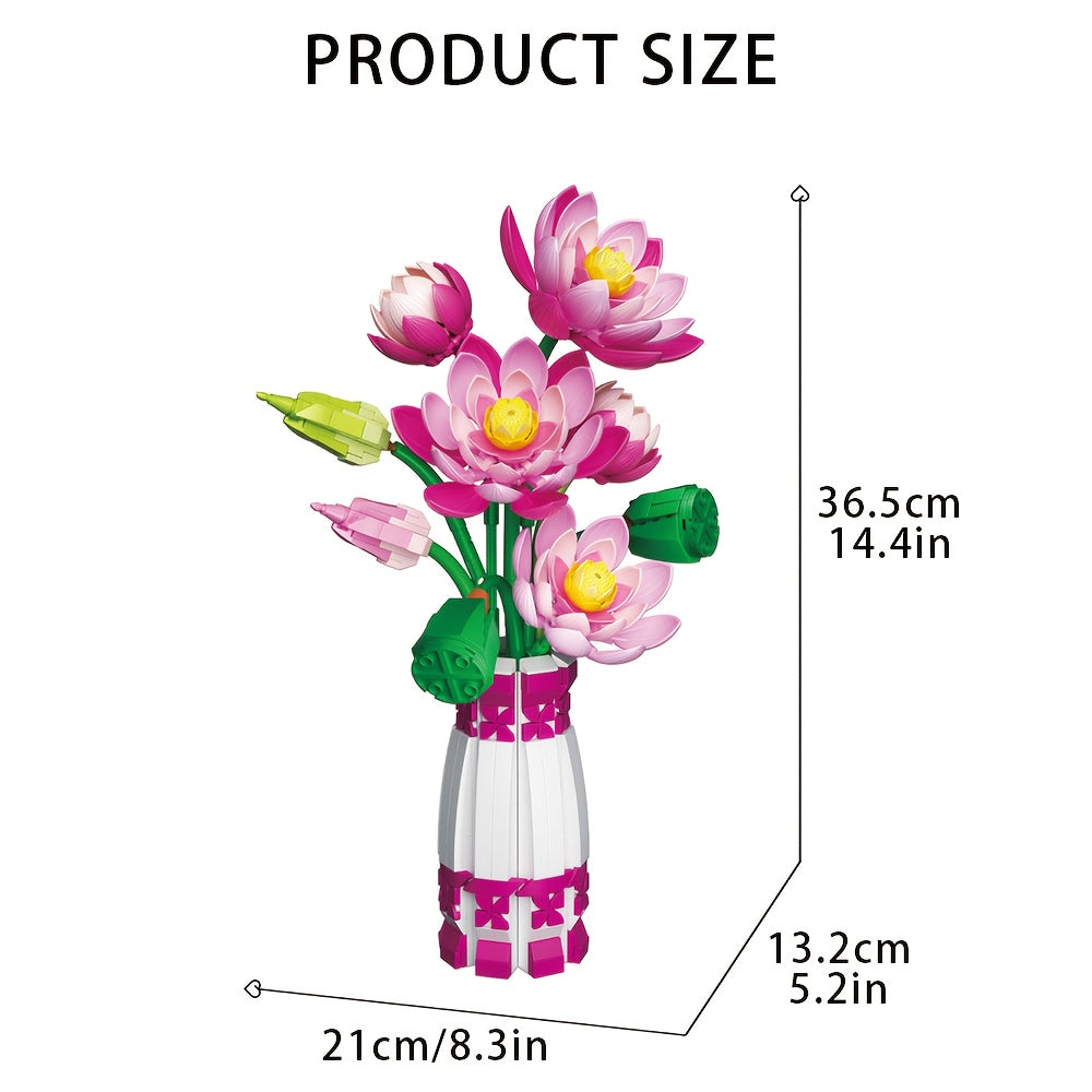 Lotus Building Blocks Set for Home Decor