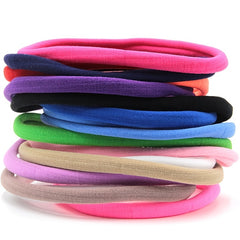 10pcs Nylon Hair Ties High Stretch Headbands for Kids Perfect Accessory