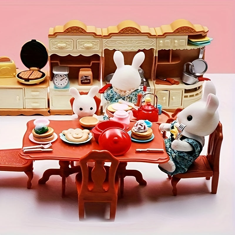 Kitchen Play Toy Cabinet Set with Wine Glasses and Sink Toys
